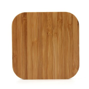 Universele draadloze Qi oplaad pad - Bamboe hout oplader Universele draadloze Qi oplaad pad - Bamboe hout oplader
