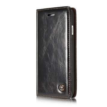 Caseme Oil Wallet lederen case geschikt voor iPhone 7 8 SE 2020 SE 2022 - Bookcase Zwart Caseme Oil Wallet lederen case geschikt voor iPhone 7 8 SE 2020 SE 2022 - Bookcase Zwart