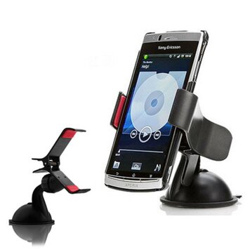 Universele telefoonhouder klem zuignap - Auto Voorruit Universele telefoonhouder klem zuignap - Auto Voorruit