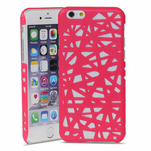 Vogelnest geschikt voor iPhone 6 6s hardcase hoesje Bird nest design - Roze