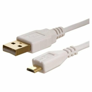 Micro USB oplaadkabel kabel oplader 1 meter lang - Wit Micro USB oplaadkabel kabel oplader 1 meter lang - Wit