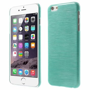 Brushed hardcase geschikt voor iPhone 6 Plus 6s Plus hoesje - Blauw Brushed hardcase geschikt voor iPhone 6 Plus 6s Plus hoesje - Blauw