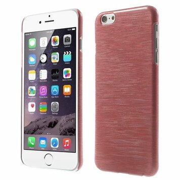 Brushed hardcase geschikt voor iPhone 6 Plus 6s Plus hoesje - Rood Brushed hardcase geschikt voor iPhone 6 Plus 6s Plus hoesje - Rood