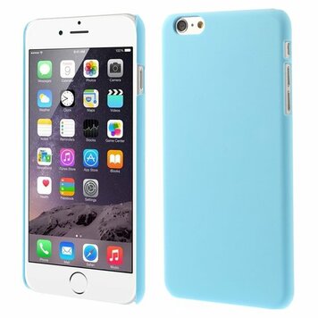 Stevige gekleurde hardcase geschikt voor iPhone 6 Plus 6s Plus Hoesje - Lichtblauw Stevige gekleurde hardcase geschikt voor iPhone 6 Plus 6s Plus Hoesje - Lichtblauw
