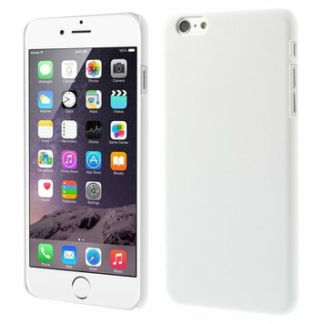 Stevige gekleurde hardcase geschikt voor iPhone 6 Plus 6s Plus Hoesje - Wit Stevige gekleurde hardcase geschikt voor iPhone 6 Plus 6s Plus Hoesje - Wit