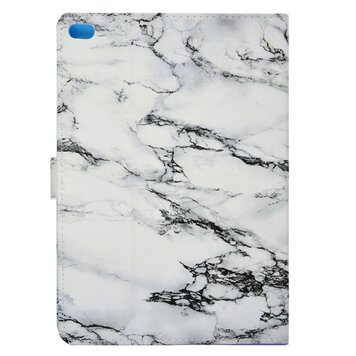 Marmer hoes marble case geschikt voor iPad 2017 2018 - Wit Grijs Marmer hoes marble case geschikt voor iPad 2017 2018 - Wit Grijs