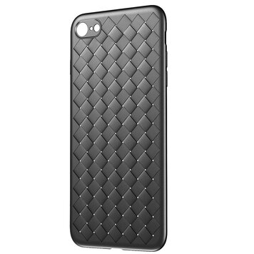 Baseus Weaving Case geweven geschikt voor iPhone 6 6s TPU hoesje - Zwart