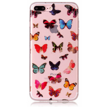 Vlinders TPU hoesje transparant case geschikt voor iPhone 7 Plus 8 Plus - Kleurrijk Vlinders TPU hoesje transparant case geschikt voor iPhone 7 Plus 8 Plus - Kleurrijk