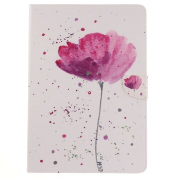Bloem rustiek klaphoes hoes geschikt voor iPad Air 3 (2019) & iPad Pro 10.5 inch - Wit Roze Bloem rustiek klaphoes hoes geschikt voor iPad Air 3 (2019) & iPad Pro 10.5 inch - Wit Roze