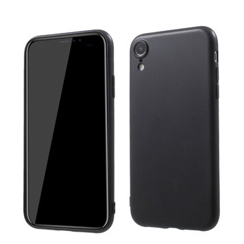 Matte Flexibele TPU Case geschikt voor iPhone XR - Zwart Matte Flexibele TPU Case geschikt voor iPhone XR - Zwart
