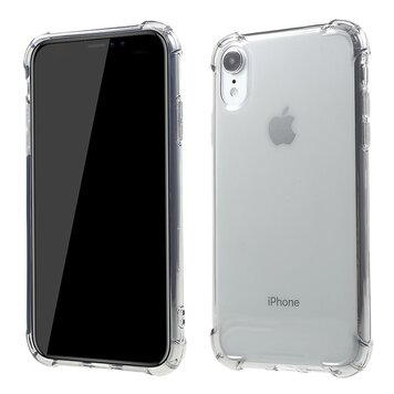 Transparante Shockproof Case TPU geschikt voor iPhone XR - Transparant Grijs Transparante Shockproof Case TPU geschikt voor iPhone XR - Transparant Grijs