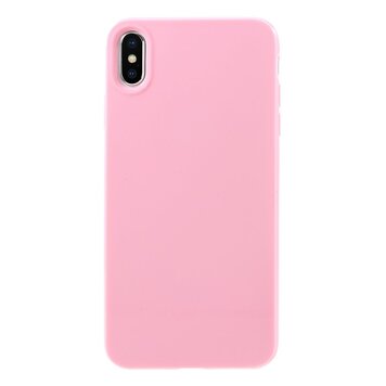 Flexibel TPU hoesje geschikt voor iPhone XS Max case - Glanzend Roze Flexibel TPU hoesje geschikt voor iPhone XS Max case - Glanzend Roze