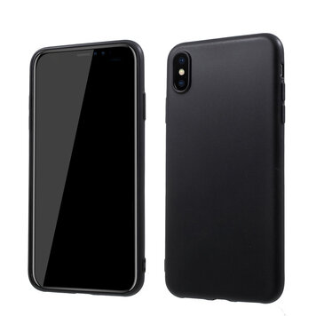 Zacht TPU hoesje geschikt voor iPhone XS Max Case - Matte Zwart Zacht TPU hoesje geschikt voor iPhone XS Max Case - Matte Zwart