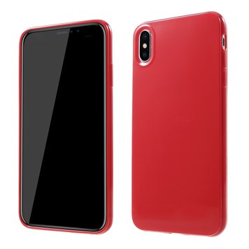 Flexibel TPU hoesje geschikt voor iPhone XS Max Case - Rood Flexibel TPU hoesje geschikt voor iPhone XS Max Case - Rood