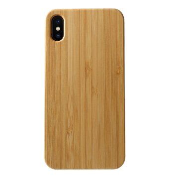 Houten hoesje TPU geschikt voor iPhone XS Max Cover - Bruin case Houten hoesje TPU geschikt voor iPhone XS Max Cover - Bruin case