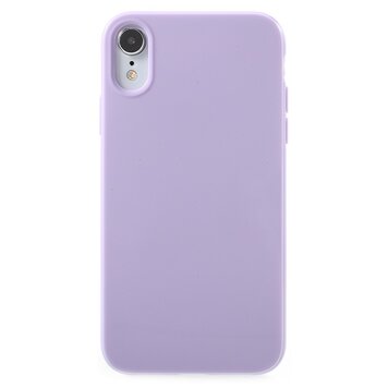 Glanzend zacht TPU hoesje geschikt voor iPhone XR - Paarse Case Glanzend zacht TPU hoesje geschikt voor iPhone XR - Paarse Case