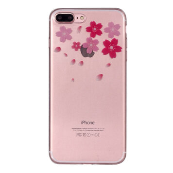 Bloem TPU Hoesje geschikt voor iPhone 7 Plus 8 Plus cover - Doorzichtig Bloem TPU Hoesje geschikt voor iPhone 7 Plus 8 Plus cover - Doorzichtig