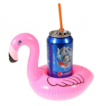 Flamingo Opblaasbare bekerhouder - Roze Flamingo Opblaasbare bekerhouder - Roze