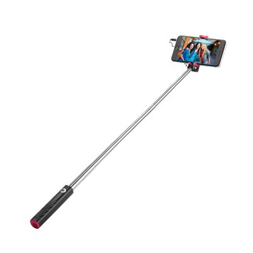 Hoco Selfie Stick K5 Opvouwbaar 3.5 mm Headphone Jack - Zwart Hoco Selfie Stick K5 Opvouwbaar 3.5 mm Headphone Jack - Zwart