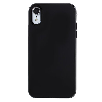 Glanzend zacht TPU hoesje geschikt voor iPhone XR - Zwart Case Glanzend zacht TPU hoesje geschikt voor iPhone XR - Zwart Case