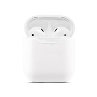 Soft Silicone hoesje voor Apple AirPods Case - Wit