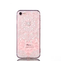 Doorzichtig Mandala TPU Hoesje iPhone 7 8 SE 2020 SE 2022 - Transparant
