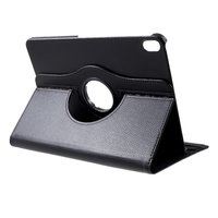 Lederen Litchi Grain iPad Pro 12.9-inch 2018 Hoes Draaibare Case met Cover - Zwart