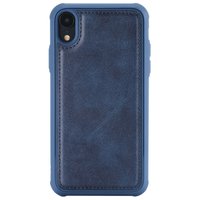 Magnetisch Blauw Leren Hoesje iPhone XR - Blauw