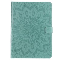 Zonnebloem Lederen iPad Pro 11-inch 2018 Case Hoes Wallet - Groen