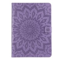 Zonnebloem Lederen iPad Pro 11-inch 2018 Case Hoes Wallet - Paars