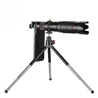 HD 4K 36X Zoom Telephoto Telescooplens voor je telefoon + Tripod - Zwart