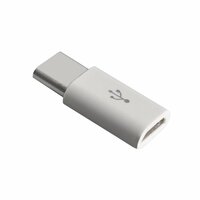 Micro-USB naar USB-Type C Adapter Synchroniseren Opladen - Wit