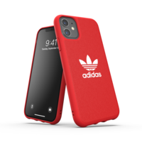 adidas Moulded case canvas hoesje iPhone 11 - Rood
