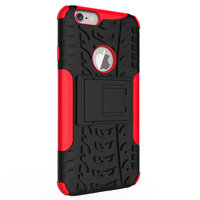 Shockproof bescherming hoesje iPhone 6 6s case - Rood