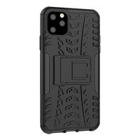 Shockproof bescherming hoesje iPhone 11 Pro Max case - Zwart