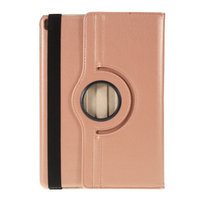 Litchi Textuur Lederen iPad 10.2 inch case met cover - Rosé Goud Bescherming Standaard
