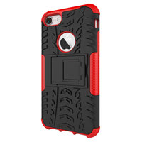 Shockproof bescherming hoesje iPhone 7 8 SE 2020 case - Rood