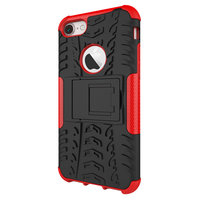 Shockproof bescherming hoesje iPhone 7 8 SE 2020 SE 2022 case - Rood