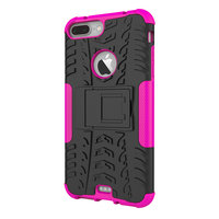 Shockproof bescherming hoesje iPhone 7 Plus 8 Plus case - Rose goud gold