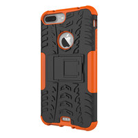 Shockproof bescherming hoesje iPhone 7 Plus 8 Plus case - Oranje