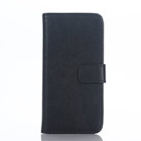 Lederen Wallet iPod Touch 5 6 7 generatie Bookcase hoesje - Zwart