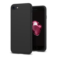 Spigen Liquid Crystal kunststof hoesje voor iPhone 7, iPhone 8 en iPhone SE 2020 - zwart