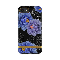 Richmond & Finch Blooming Peonies hoesje voor iPhone 6, 6s, 7, 8 en SE 2020 SE 2022 - blauw paars