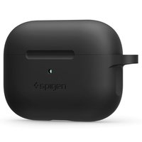 Spigen Silicone Hoes AirPods Pro - Zwart Karabijnhaak