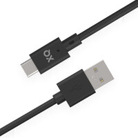 Xqisit USB-C 2.0 naar USB-A Oplaadkabel - Zwart 150cm