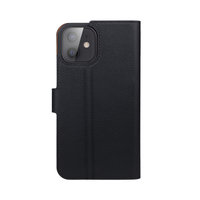 Xqisit Slim Wallet Selection Anti Bac kunststof hoesje voor iPhone 12 mini - zwart