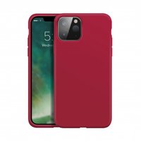 Xqisit Silicone case Anti Bac silicone hoesje voor iPhone 12 mini - rood