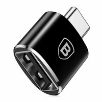 Baseus USB-A naar USB-C converter adapter - Zwart