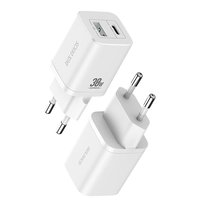 Dux Ducis adapter USB-A en USB-C oplader Super Si Power Delivery 30W netstroomadapter QC 18W - Wit
