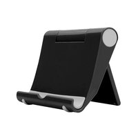 Universele opvouwbare tablet standaard telefoonhouder smartphone stand multi-angle - Zwart
